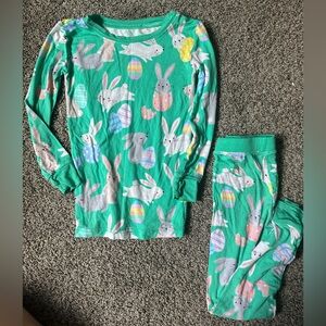 Little Sleepies Easter Green Bunny Print 4T